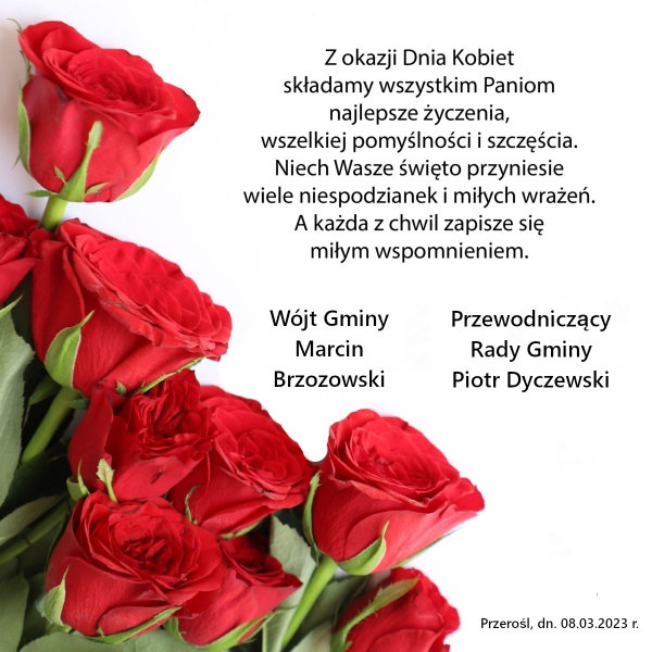 Życzenia z okazji Dnia Kobiet